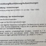 Steuerrecht | Tägliche Kassenführung