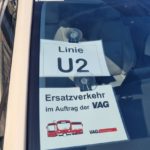 Taxi Ersatzverkehr-VAG Linie U2