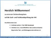 Vorbereitungskurs auf die IHK-Sach- und Fachkundeprüfung