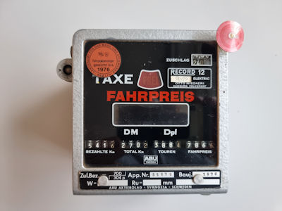 Taxameter Record 12