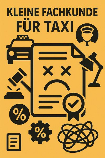 Kleine Fachkunde Taxi Plakat