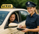 Polizistin kassiert Taxifahrer