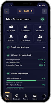 Fusion Taxi App - Home