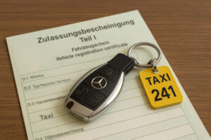 Zulassungsbescheinigung Fahrzeugschein Taxi