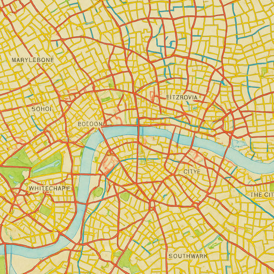 London (Strassenkarte) The-Knowledge