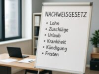 Nachweisgesetz Whiteboard
